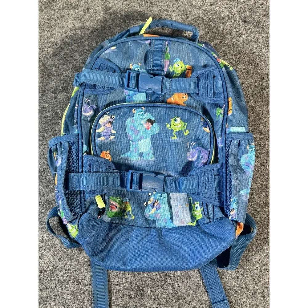 Pottery Barn Kids Disney Pixar Monsters Inc Mackenzie Backpack Blue School Bag